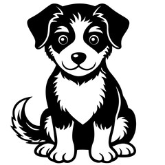 Fototapeta premium vector illustration of a dog