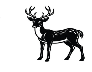 Fototapeta premium deer silhouette vector