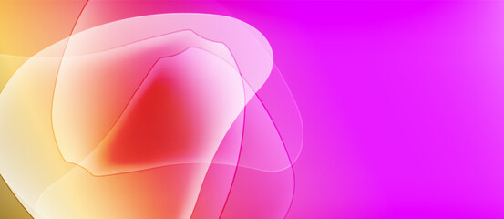 Abstract colorful shapes blend, creating vibrant gradient. Soft light, smooth transitions, modern design elements present.