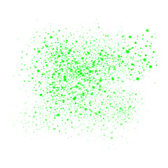 Bright Neon Green light dot on transparent Background
