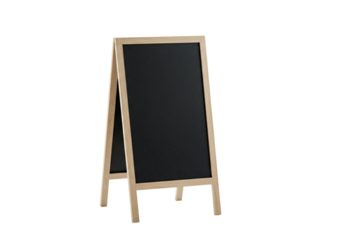 Blank a frame blackboard sign mockup wooden frame advertising signage menu board blackboard template empty chalkboard message board notice board display board marketing material