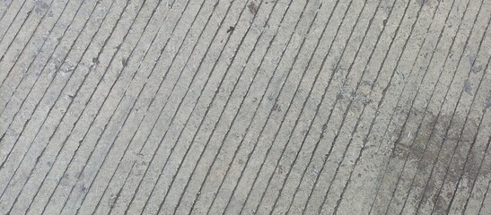 Urban Concrete Road Surface with Diagonal Lines