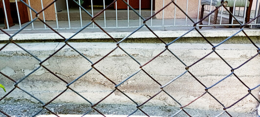 High Resolution Isolated Chain-Link (Or Wire Net Or Wire-Mesh) Fence On A White Background