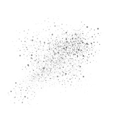 Dust drops on transparent background