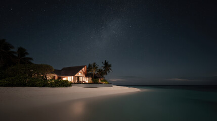 experience unforgettable night under stars in breathtaking maldives where sky transforms into cosmic masterpiece