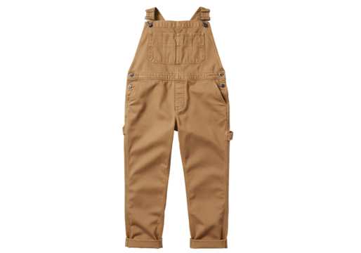 Brown cotton overalls workwear garment apparel classic