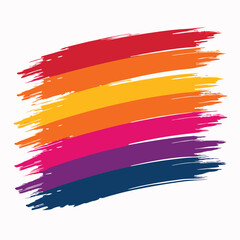 Abstract colorful paintbrush strokes background.