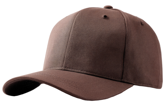 A?brown?baseball?cap?with?a?flat?bill
