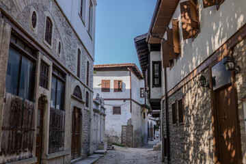 narrow street in the old town of Safranbolu