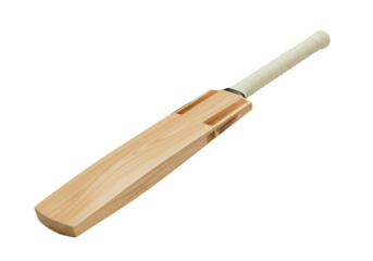 Cricket bat wooden sport equipment game play transparent background