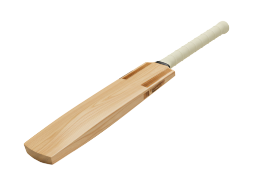 Cricket bat wooden sport equipment game play transparent background