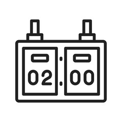 Scoreboardicon vector image. Suitable for mobile apps, web apps and print media.