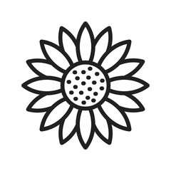 Sunflowericon vector image. Suitable for mobile apps, web apps and print media.