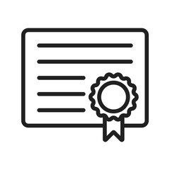 Certificateicon vector image. Suitable for mobile apps, web apps and print media.