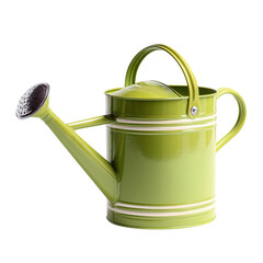 A vibrant green watering can, a classic gardening tool
