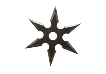 Obraz premium SixPointed Shuriken A Detailed CloseUp isolated on transparent background