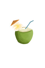 coconut milk cocktail