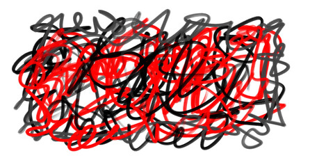 Red Spray Graffiti Abstract Urban Artwork