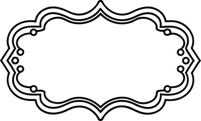 Fototapeta premium Abstract background. Guilloche pattern. Calligraphy. 