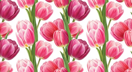 Obraz premium Pink Tulip Symphony