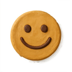 Joyful smiley face cookie brings happiness and sweet delight to any occasion
