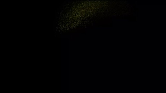 Flying Particles from the Text December.December Text Particle Explosion. Stunning Typography Disintegration Effect with Dust Motion Animation.Flying Sand-Like Particle Animation with Dynamic Typograp