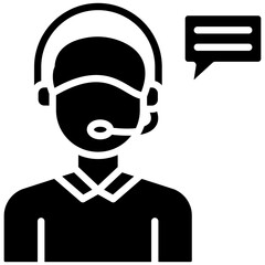 Customer Service Agent Icon