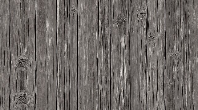 A close-up, seamless texture of weathered and knotty gray wooden planks.