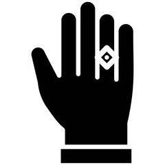Ring in Hand Icon