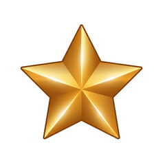 Obraz premium Shimmering golden star award symbolizes achievement, excellence, and top performance recognition