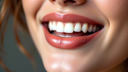 close up of a woman mouth 