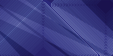 Obraz premium Abstract blue background with glowing geometric lines. Modern blue gradient square shape design. Futuristic technology concept. Suit for brochure, corporate, website, poster, banner, cover, flyer