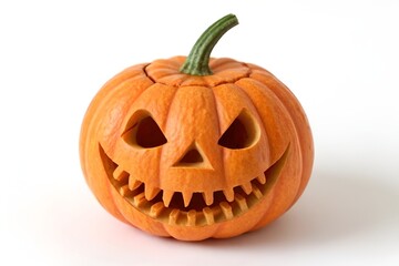 Spooky Butternut Squash Jack-o'-Lantern Halloween Carving Orange Pumpkin Decoration