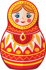 Christmas Cultural Fusion Adorable Russian Nesting Doll