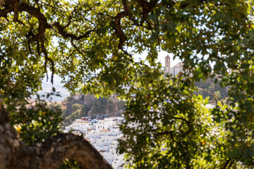 Casares Andalusia Spain white village panorama. Casares, Andalusia Spain. 5 September 2025.