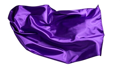 Fototapeta premium Purple satin fabric draped