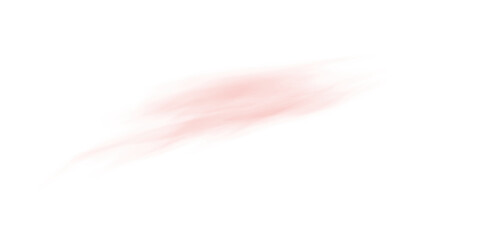 Red Air Flow Wave with Swirl and Motion Blur on Transparent Background