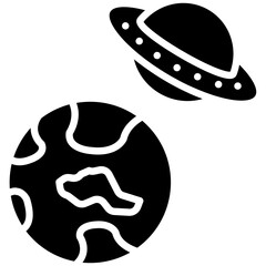 UFO Earth Icon