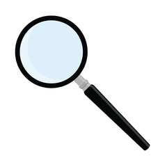 Magnifying glass icon. Loupe, isolated on background. Searching sign business concept