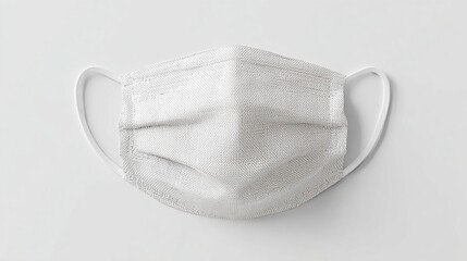 White protective face mask