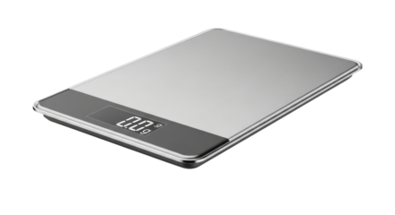 A Modern Digital Kitchen Scale Isolated Transparent PNG