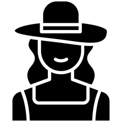 Fototapeta premium Spring Woman Icon