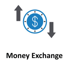 Money Exchange Vector icon which can easily modify or edit
