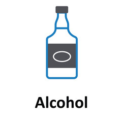 Alcohol Vector icon which can easily modify or edit