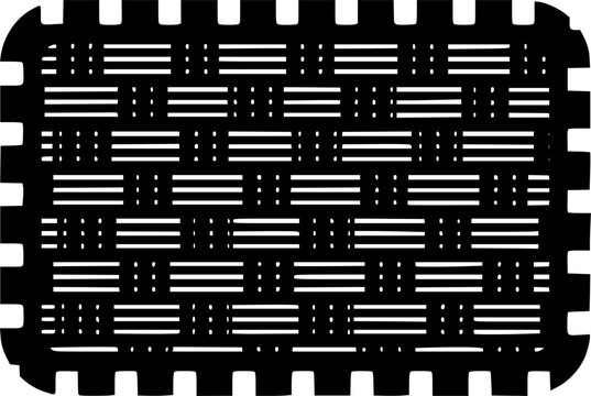 Texture fabric icon vector graphics
