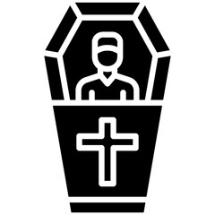 Obraz premium People Coffin Icon