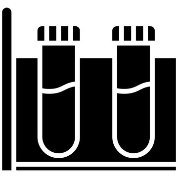 black test tubes in holder clip art preview