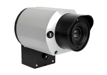 Precision Motorized Camera Mount Industrial Automation Solution isolated on transparent background