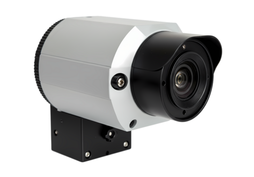 Precision Motorized Camera Mount Industrial Automation Solution isolated on transparent background