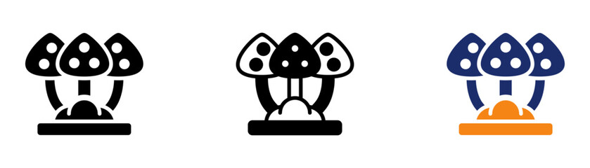 14-Fungi.eps Collection Glyph & Mixed Style 